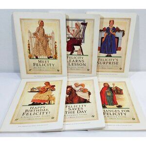 Felicity American Girl Pleasant Company Vintage Set of 6 Books 1992 Soft Cover